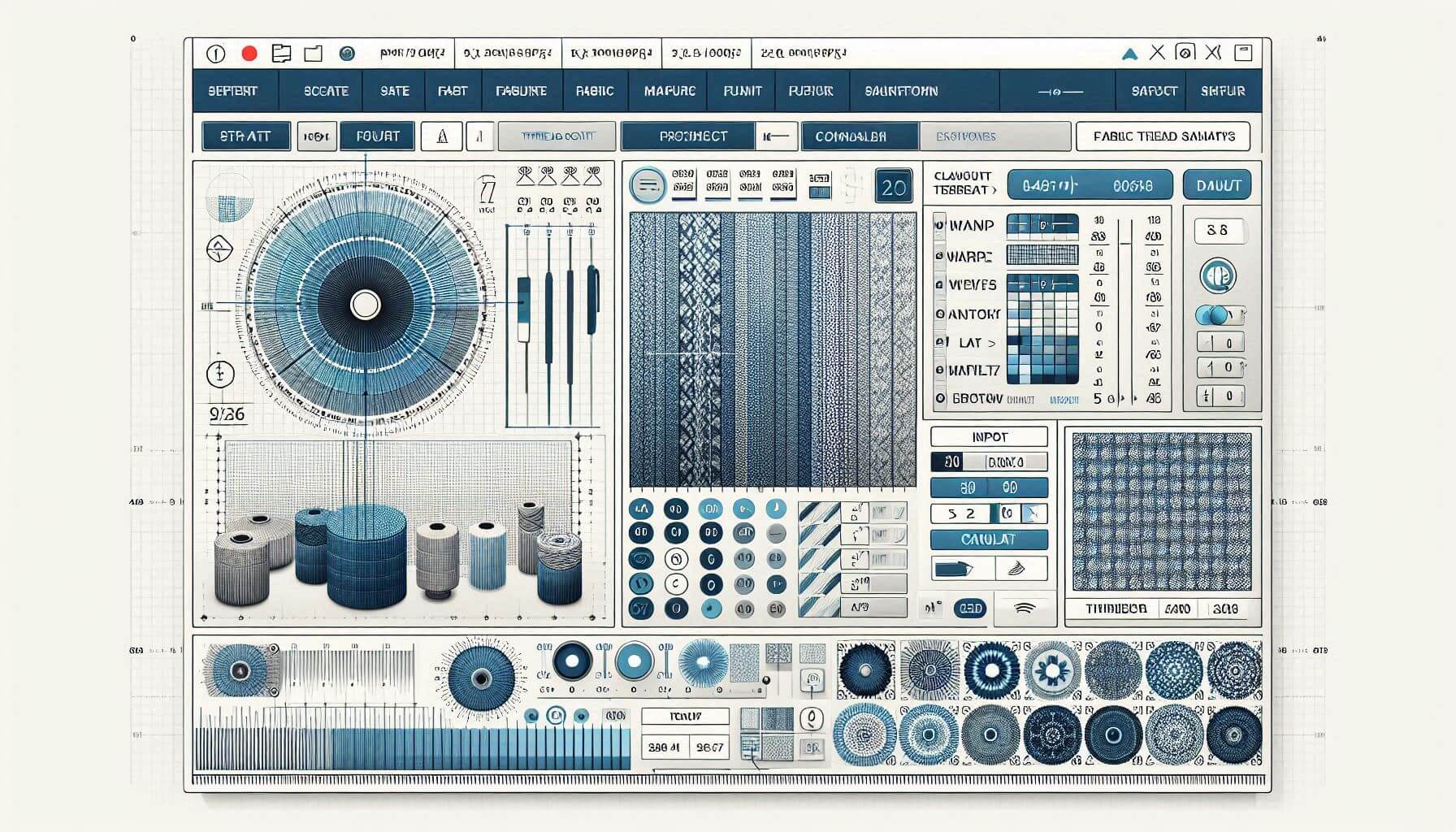 Thread Count Analysis tool in TexCalc for calculating warp and weft thread counts